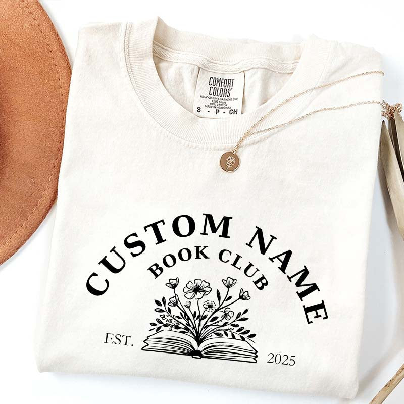 Personalized Book Club Name T-Shirt