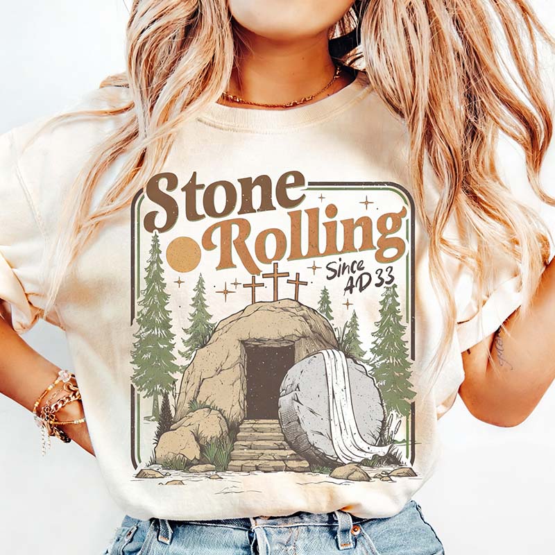Trendy Stones Easter Rolling T-Shirt