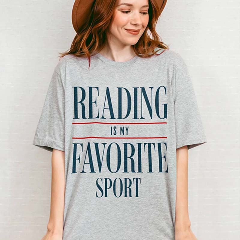 Reading Is My Favorite Sport Book T-Shirt