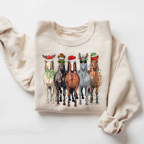 Horse Lover Christmas Funny Holiday Sweatshirt