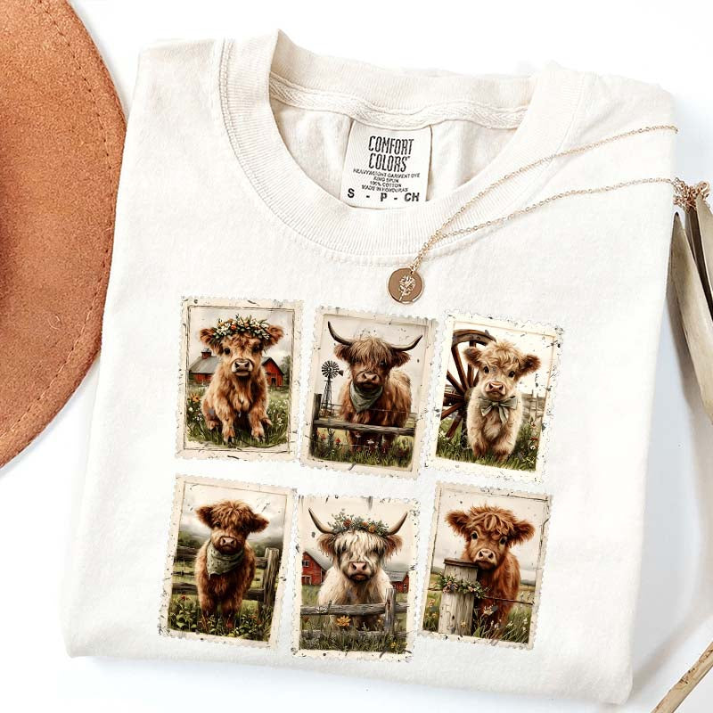 Comfort Colors Highland Cow T-Shirt