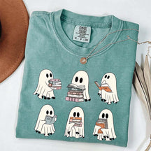 Ghost Reading Books Librarian T-Shirt