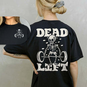 Dead Lift Skeleton Gym Pump Cover T-Shirt