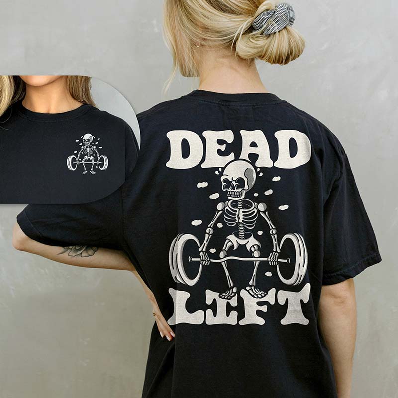 Dead Lift Skeleton Gym Pump Cover T-Shirt