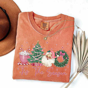 Tis The Season Retro Christmas Girly T-Shirt