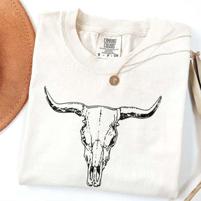 Comfort Colors Boho Cow Skull T-Shirt