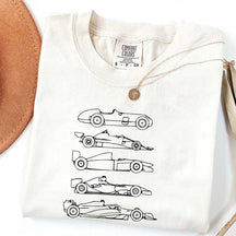 Evolution of a F1 Car Race T-Shirt