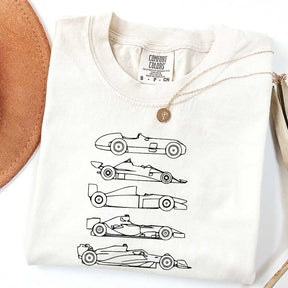 Evolution of a F1 Car Race T-Shirt