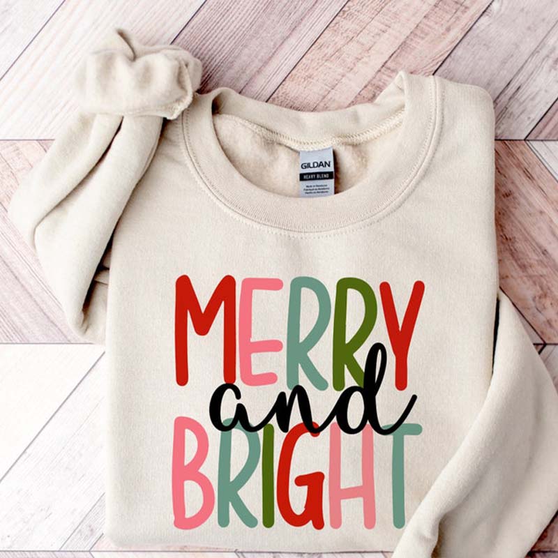 Family  Merry and Bright Sweatshirt