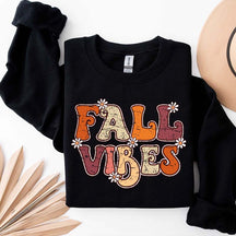 Fall Vibes Flowers Cute Sweatshirt