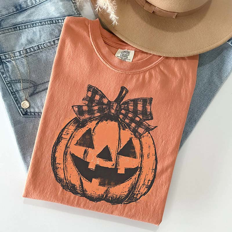 Comfort Colors Preppy Jack o Lantern T-Shirt