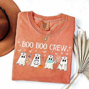 Halloween Nurse Boo Boo Crew T-Shirt