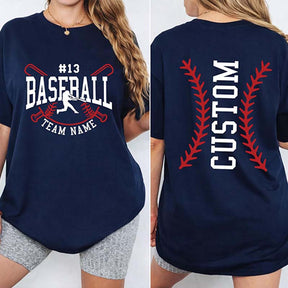 Personalized Baseball Team Graphic T-Shirt