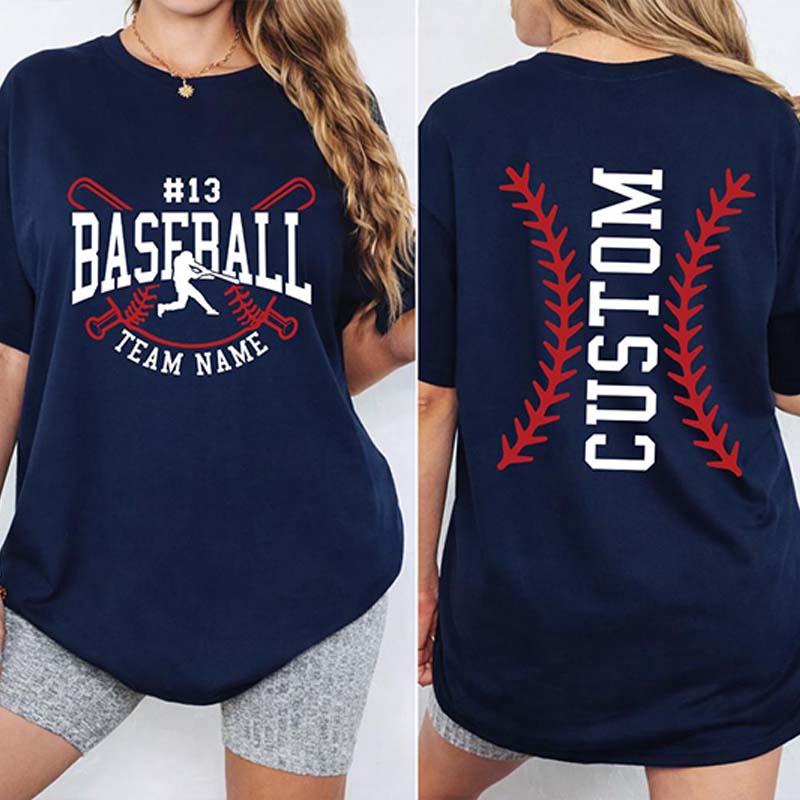 Personalized Baseball Team Graphic T-Shirt
