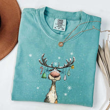 Comfort Colors Vintage Reindeer T-Shirt