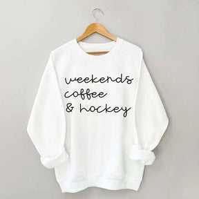 Weekends Coffee Hockey Mom Sweatshirt