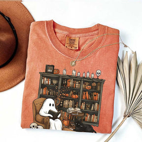 Funny Halloween Reading Book T-Shirt