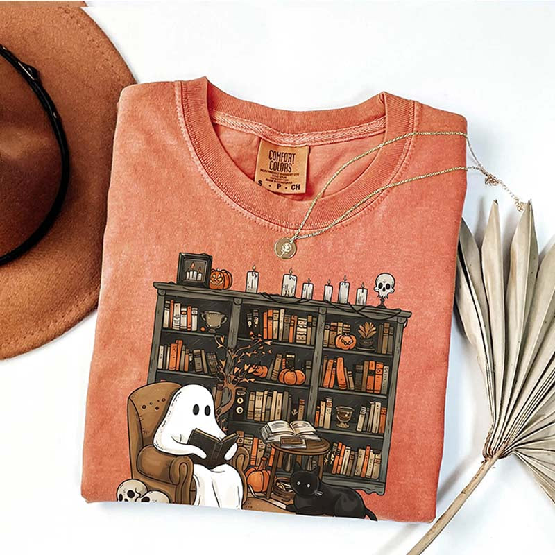 Funny Halloween Reading Book T-Shirt