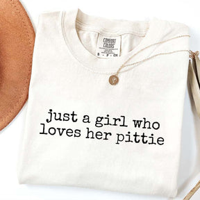 Just A Girl Who Loves Her Pittie T-Shirt