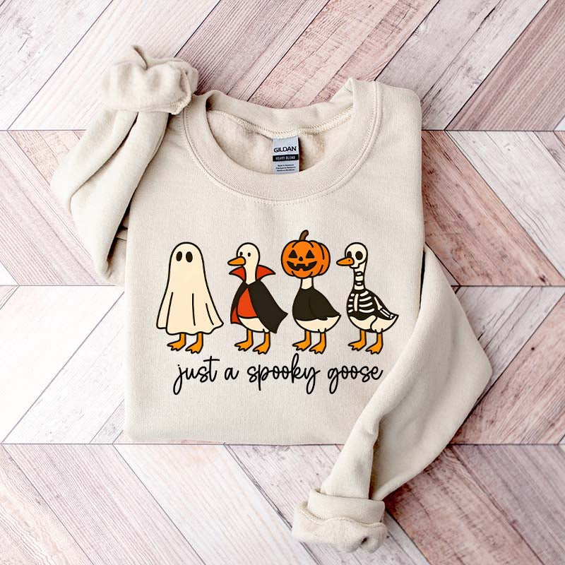 Halloween Just a Spooky Goose Sweatshirt