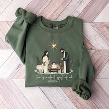 Greatest Gift Of All Nativity Scene Sweatshirt