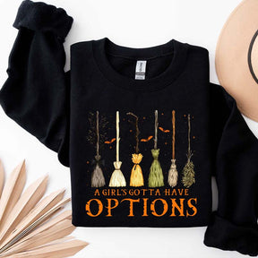 Retro A Girl Gotta Have Options Sweatshirt