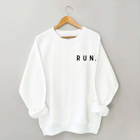 Minimalist Running Marathon Runner Sweatshirt