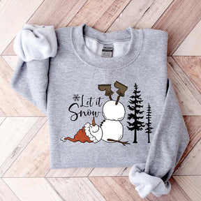 Let it Snow Christmas Snowman Sweatshirt