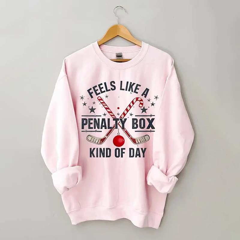 Hockey Penalty Box Christmas Sweatshirt