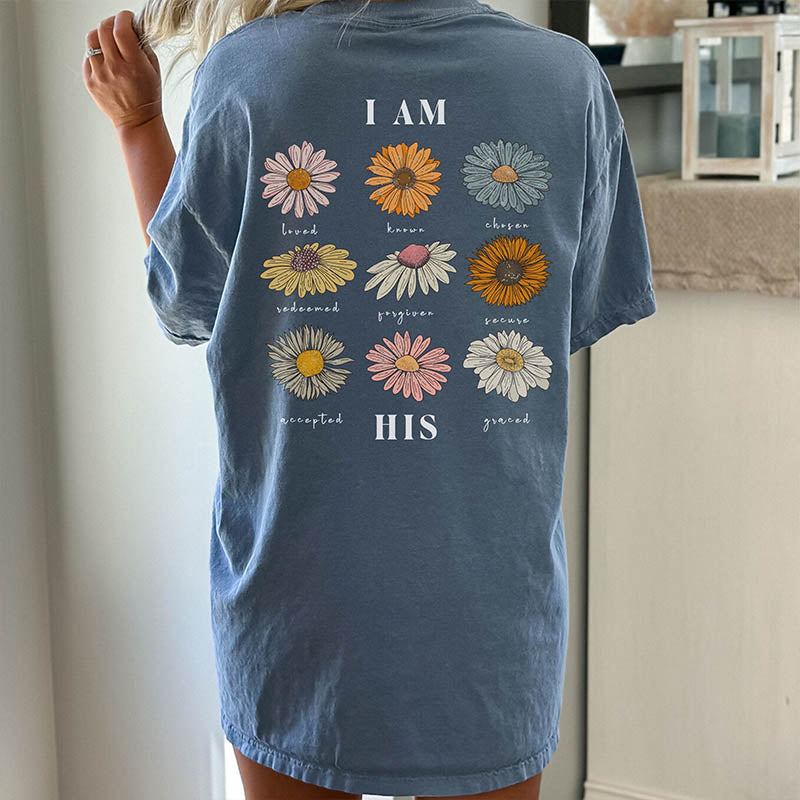 Christian Jesus Flowers T-Shirt