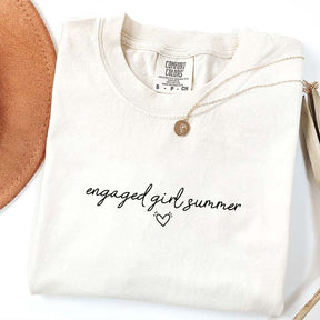Engaged Girl Summer Comfort Colors T-Shirt