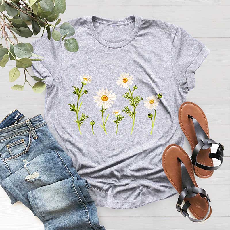 Daisy Flower Wildflower Summer Graphic T-Shirt