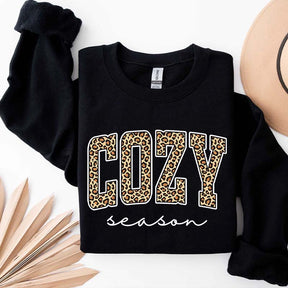 Retro Leopard Cozy Season Sweatshirt
