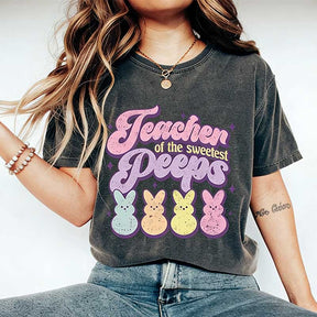 Teacher Of Sweetest Peeps Easter T-Shirt