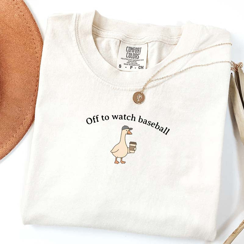 Funny Baseball Mom Goose T-Shirt