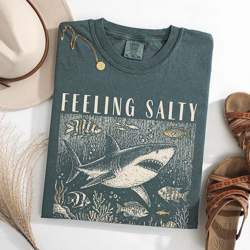 Feeling Salty Retro Summer Ocean T-Shirt