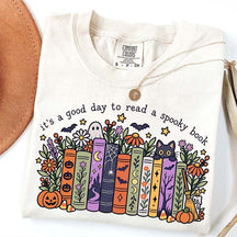 It's a Good Day to Read a Spooky Book Floral T-Shirt