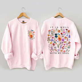 It is Well With My Soul Bible Verse Art Sweatshirt