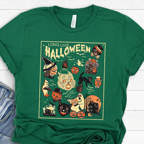 Retro Halloween Fall Spooky Season T-Shirt