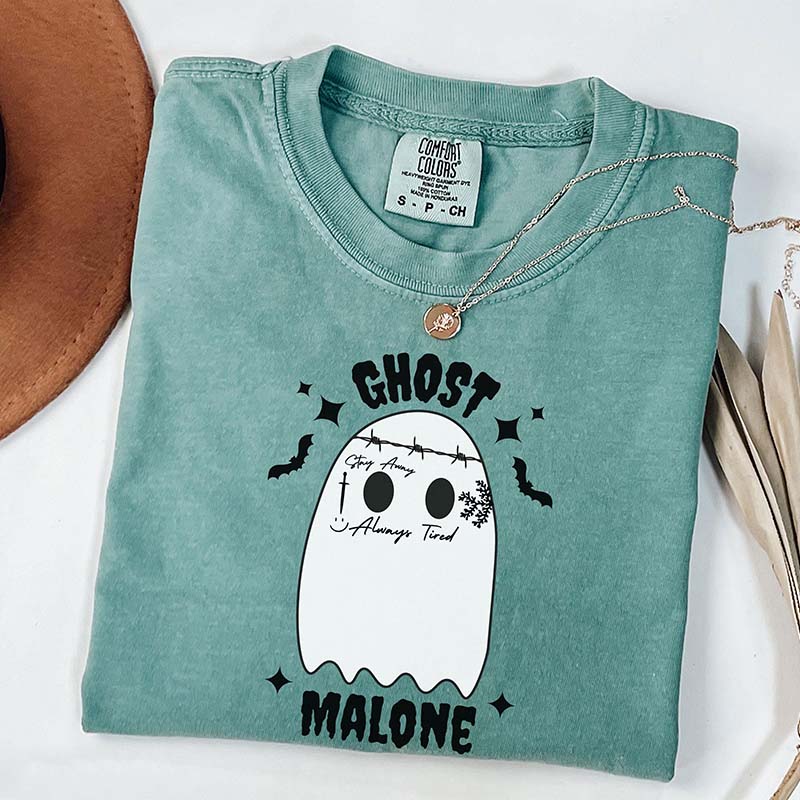 Ghost Malone Funny Halloween T-Shirt