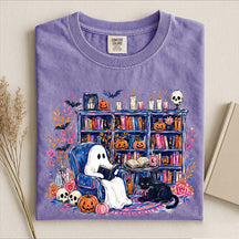 Ghost Book Reader Art T-Shirt