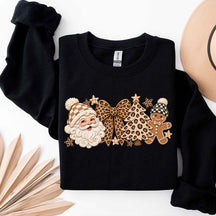 Leopard Christmas Comfort Santa Sweatshirt