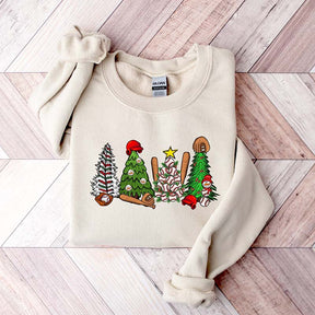 Baseball Christmas Tree Sweatshirt