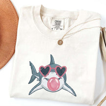 Shark Blowing Bubble Comfort Colors T-Shirt