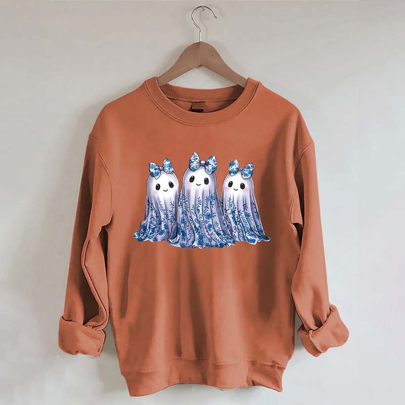 Blue Toile Ghost Sweatshirt