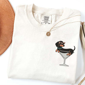 Weenies and Martinis Dachshund Weenie Tini T-Shirt