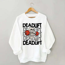 Funny Skeleton Dead Lifting Sweatshirt