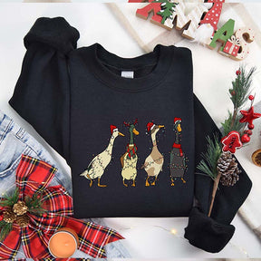Christmas Ducks Farm Lover Sweatshirt