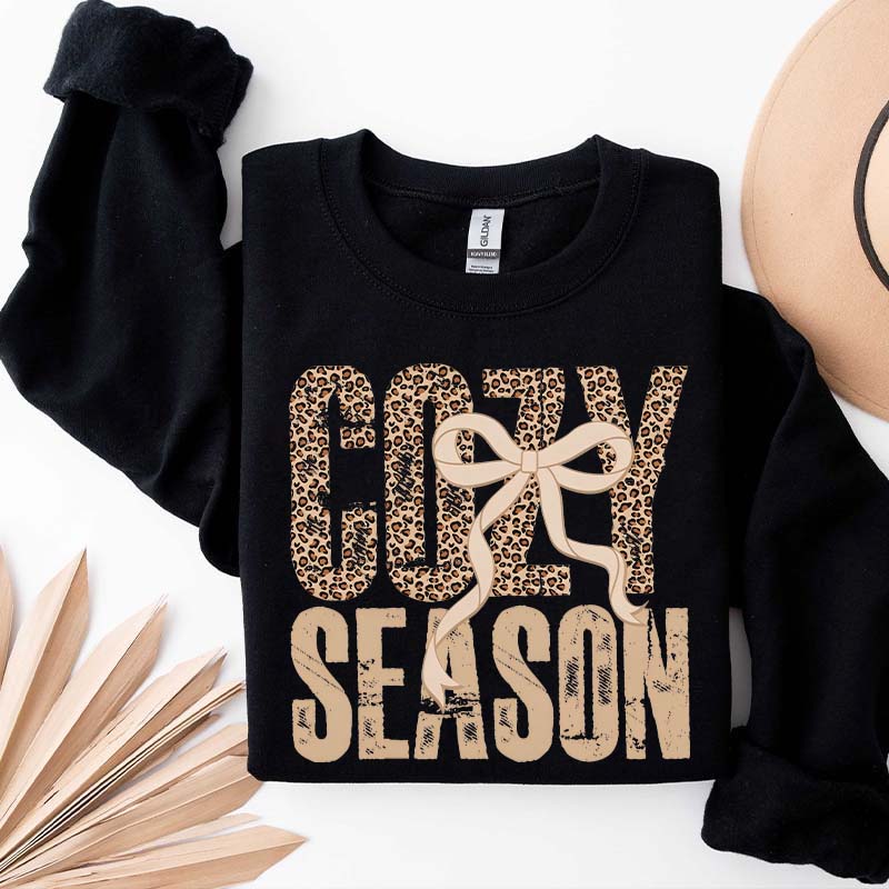 Leopard Fall Cozy Season Sweatshirt