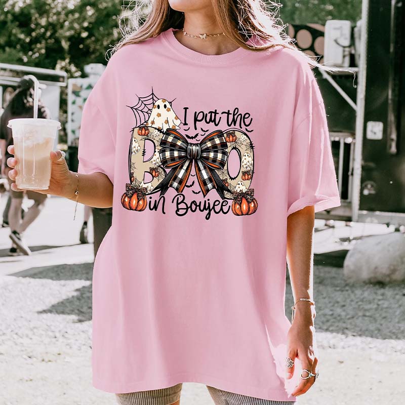 I Put The Boo In Boujee Halloween Pumpkin T-Shirt